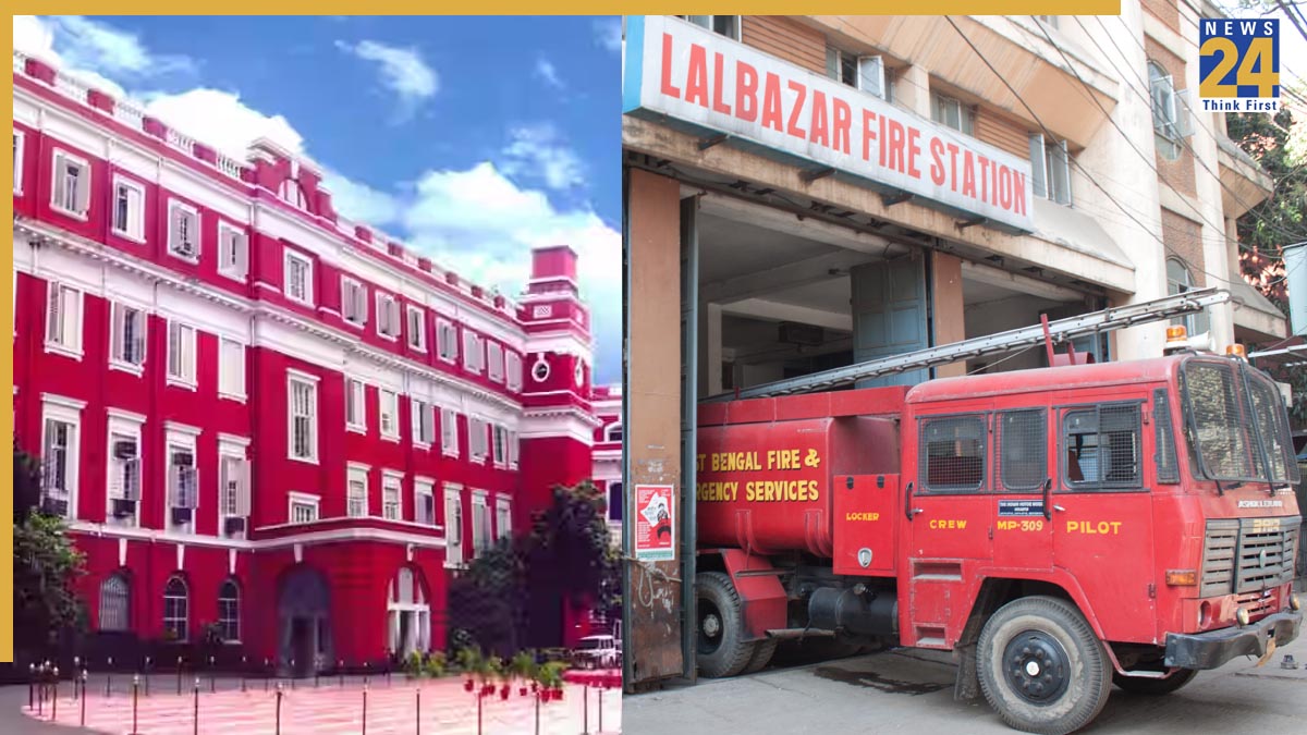 Kolkata Fire Kolkata News: Massive fire broke out at a warehouse near Lalbazar